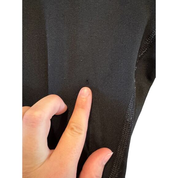 Aerie Chill Play Move Black Capri Leggings Medium High Rise Activewear Pockets - Picture 4 of 10